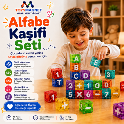 ToysMagnet™ Alfabe Kaşifi Seti